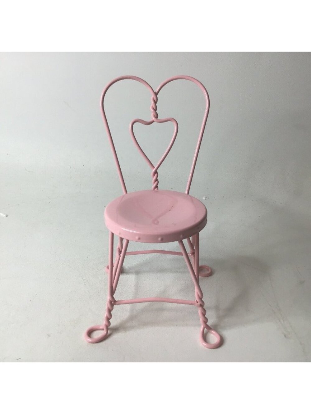 AMERICAN Girl Ice Cream Parlor Chair /Historical Doll Pink Chair -